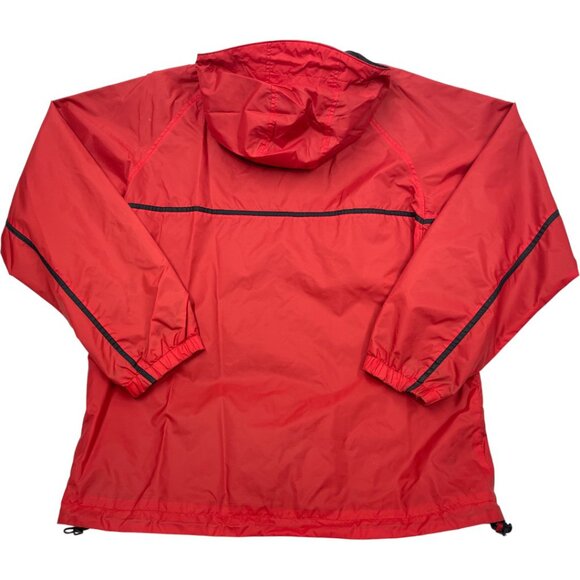 Columbia Vintage Red Hooded Windbreaker Jacket Men's Medium - Picture 10 of 10
